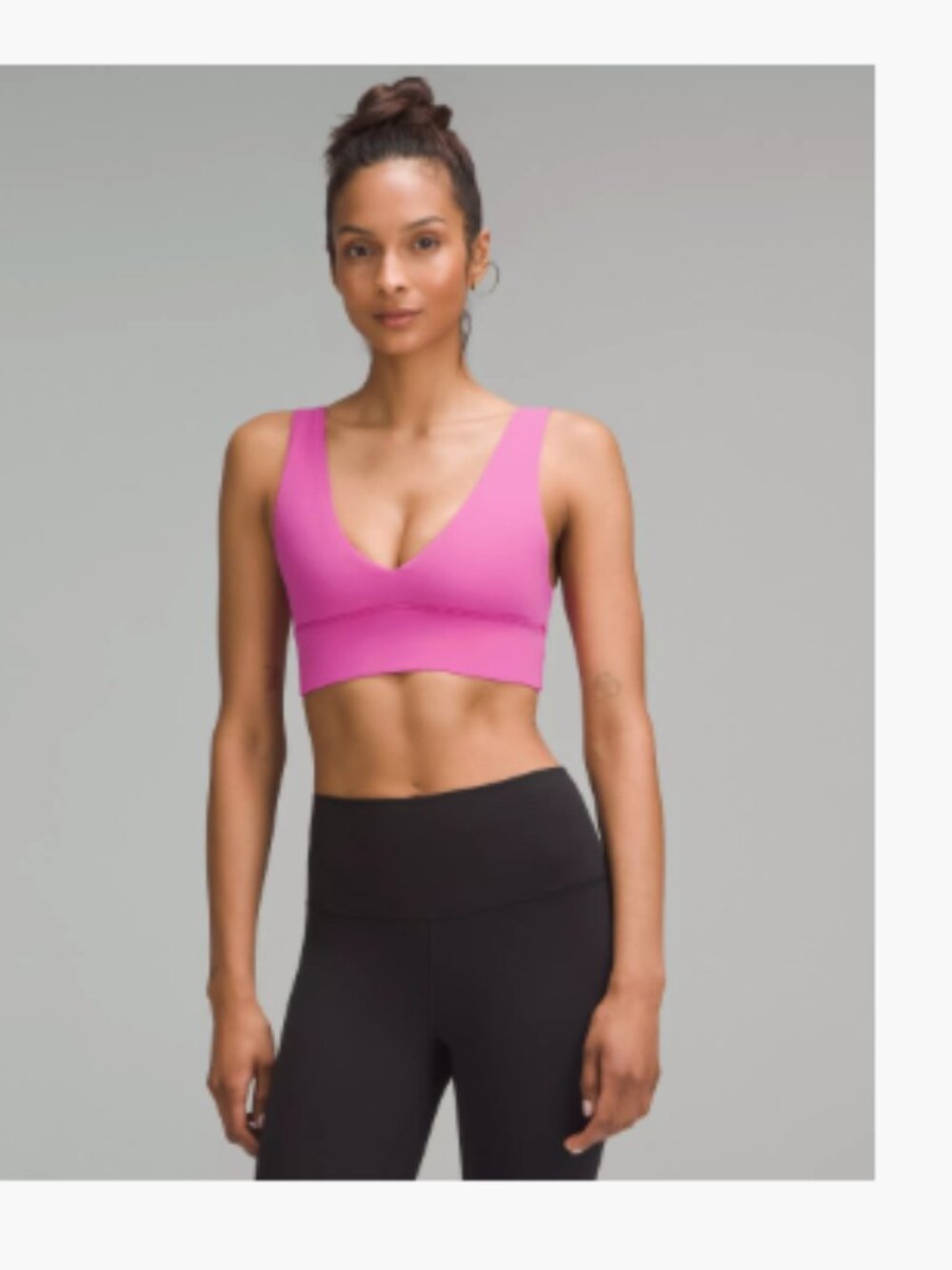 lululemon Align™ V-Neck Bra A/B Pow Pink Tone Size 8
